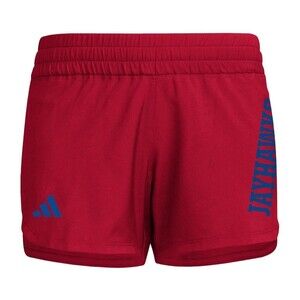 Adidas Womens D4T Woven Kansas University Training Shorts Size S 5” Inseam NWT
